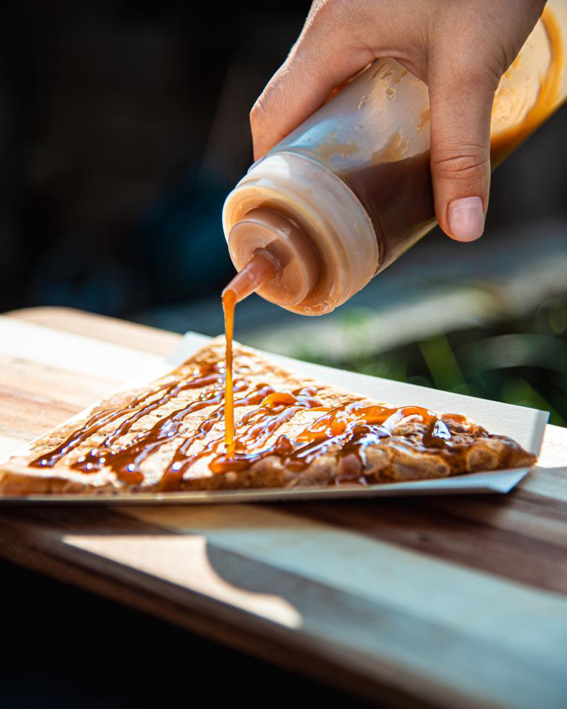 Crêpe caramel beurre salé maison