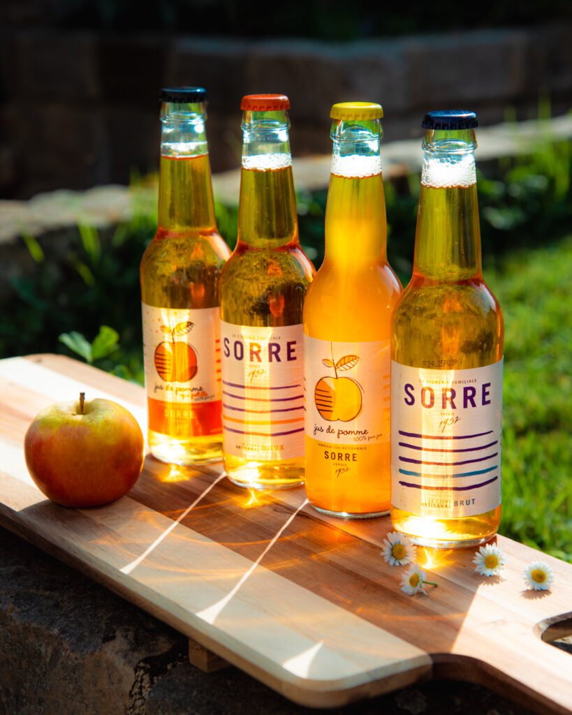 Cidre et jus de pomme de la cidrerie sorre